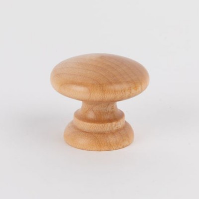 Knob style A 30mm maple lacquered wooden knob